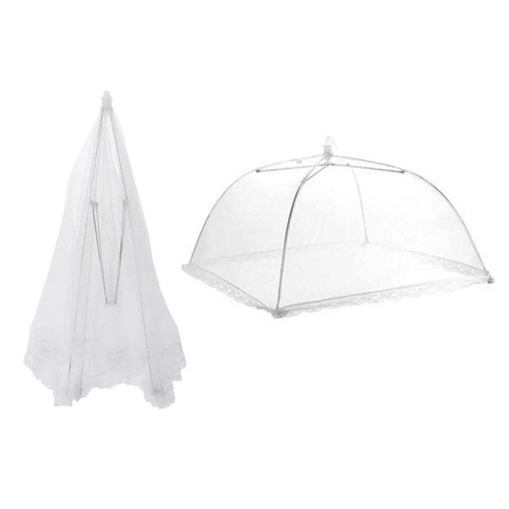 

12pcs 16inch Pop-Up Mesh Screen Food Cover Tent Umbrella Collapsible Mesh Food Cover Net (41 x 41cm)