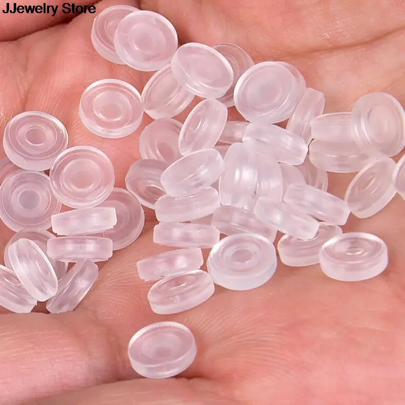 Силиконовые клипсы для ушей мягкие прозрачные 50 шт. | Украшения и аксессуары