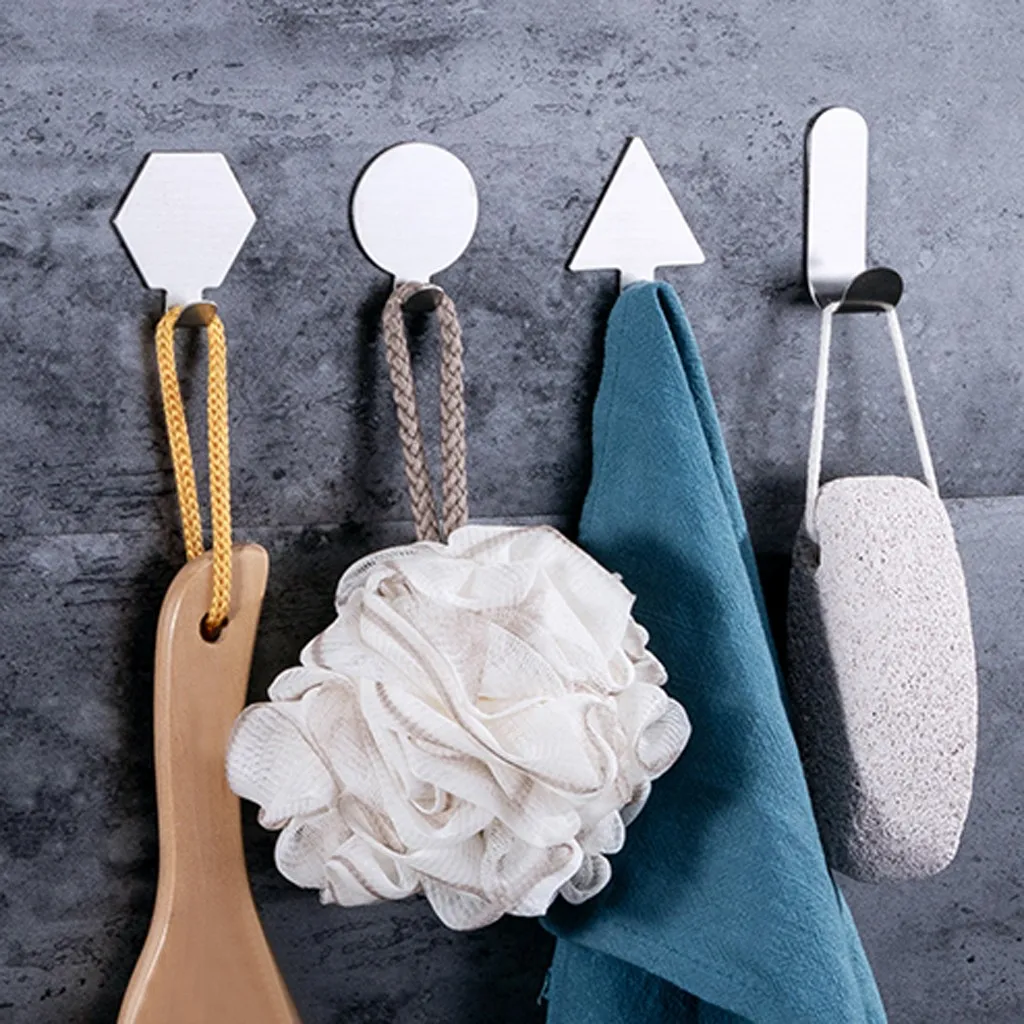 Креативные геометрические многофункциональные крючки из нержавеющей стали для