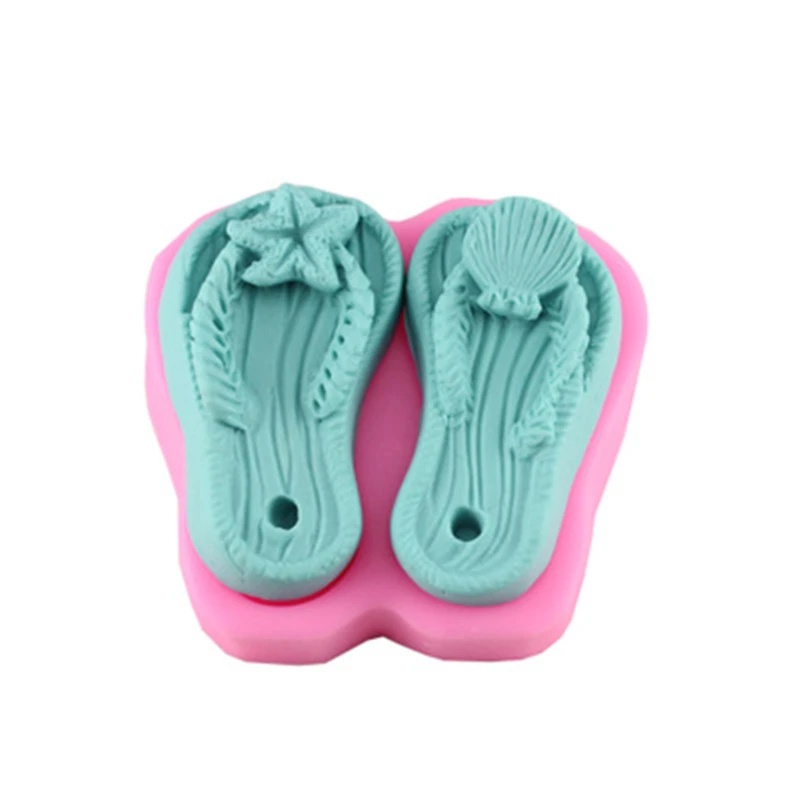 3D моделирование Морская звезда оболочки декоративные тапочки Силиконовая Форма