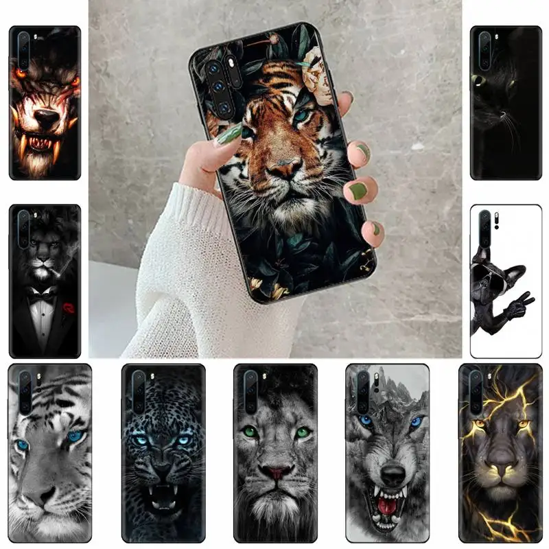 

lion tiger animal cat dog Phone Case For Huawei Y5 Y6 II Y7 Y9 PRIME 2018 2019 NOVA3E P20 PRO P10 Honor 10