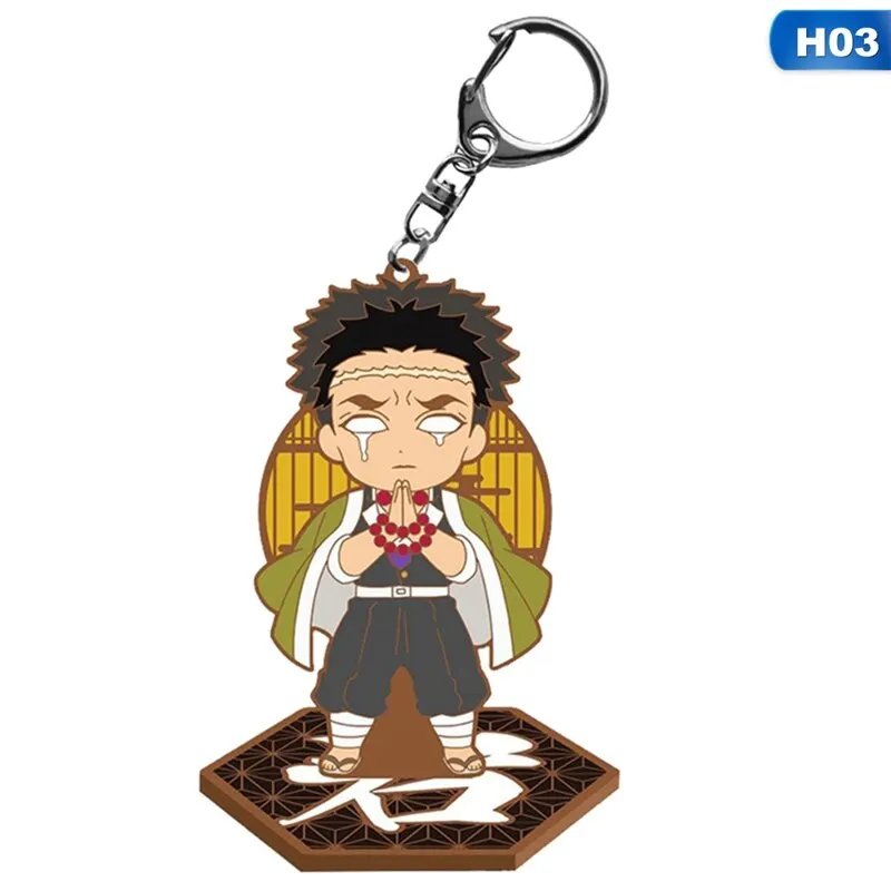 

Choker Kamado Tanjirou Same Jewelry Fans Anime Demon Slayer Keychain Brinco Blade Of Ghost Key Chains Ladies Gift