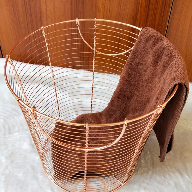 Корзина для хранения из медной проволоки корзина проволочной сетки бочка