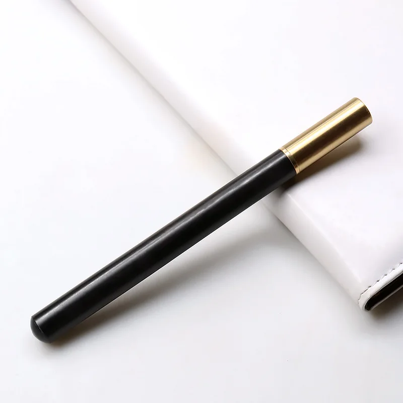 

1 Pc 0.5mm Brass Wood Gel Pen For Business Promotional Conference Gift