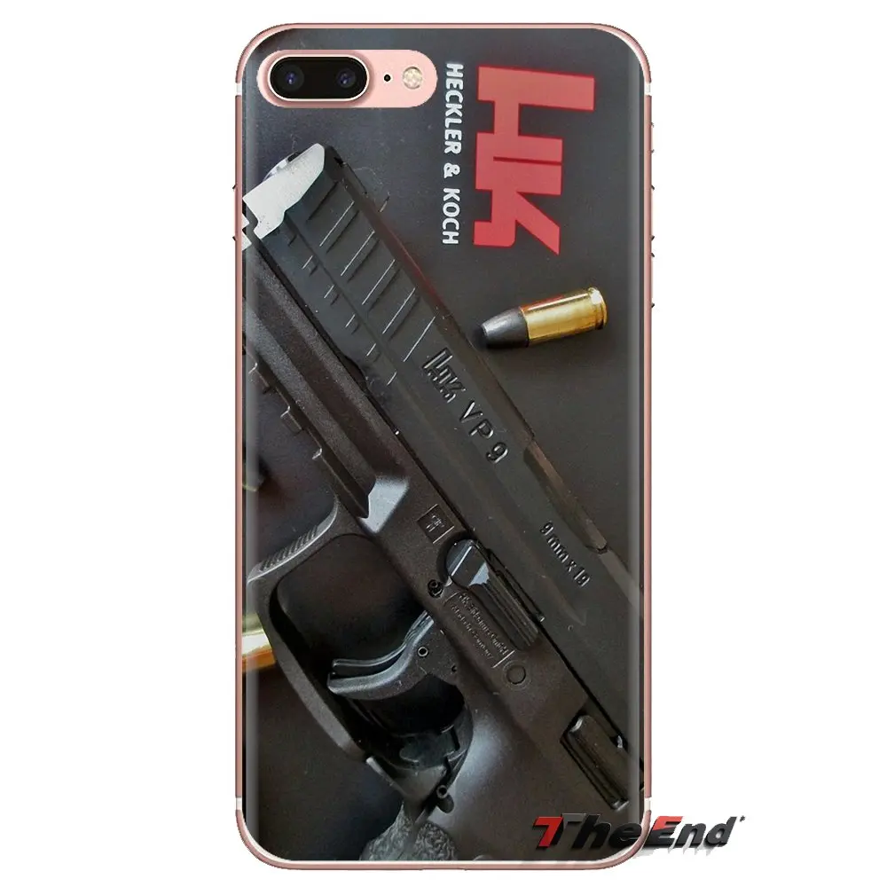 Мягкие чехлы Heckler and Koch с логотипом HK плакаты для iPhone XS Max XR X 4 4S 5 5S 5C SE 6 6S 7 8 Plus Samsung