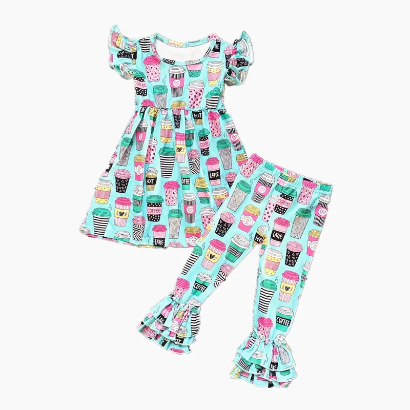 Изысканные наряды для девочек Платье из молочного шелка с рукавами крылышками