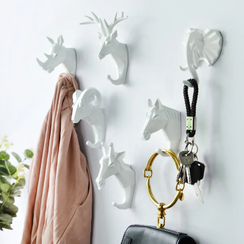 Настенный крючок для шляпы декоративный домашний пальто с головой оленя