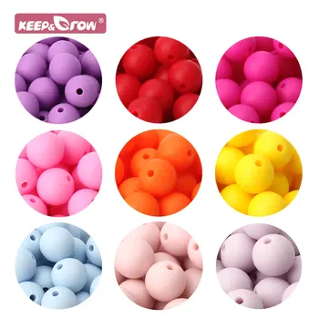 10pcs Silicone Beads 9mm Round Ball Pearl Food Grade PBA Free DIY Pacifier Clip Chain Jewelry Baby Teething Rodent Product Beads 1