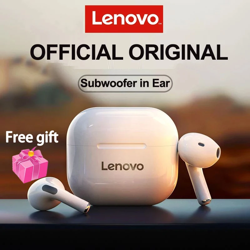 

Original Lenovo LP40 Wireless Earphone Bluetooth 5.0 Dual Stereo headphone Noise Reduction earbud Touch Control Long Standby