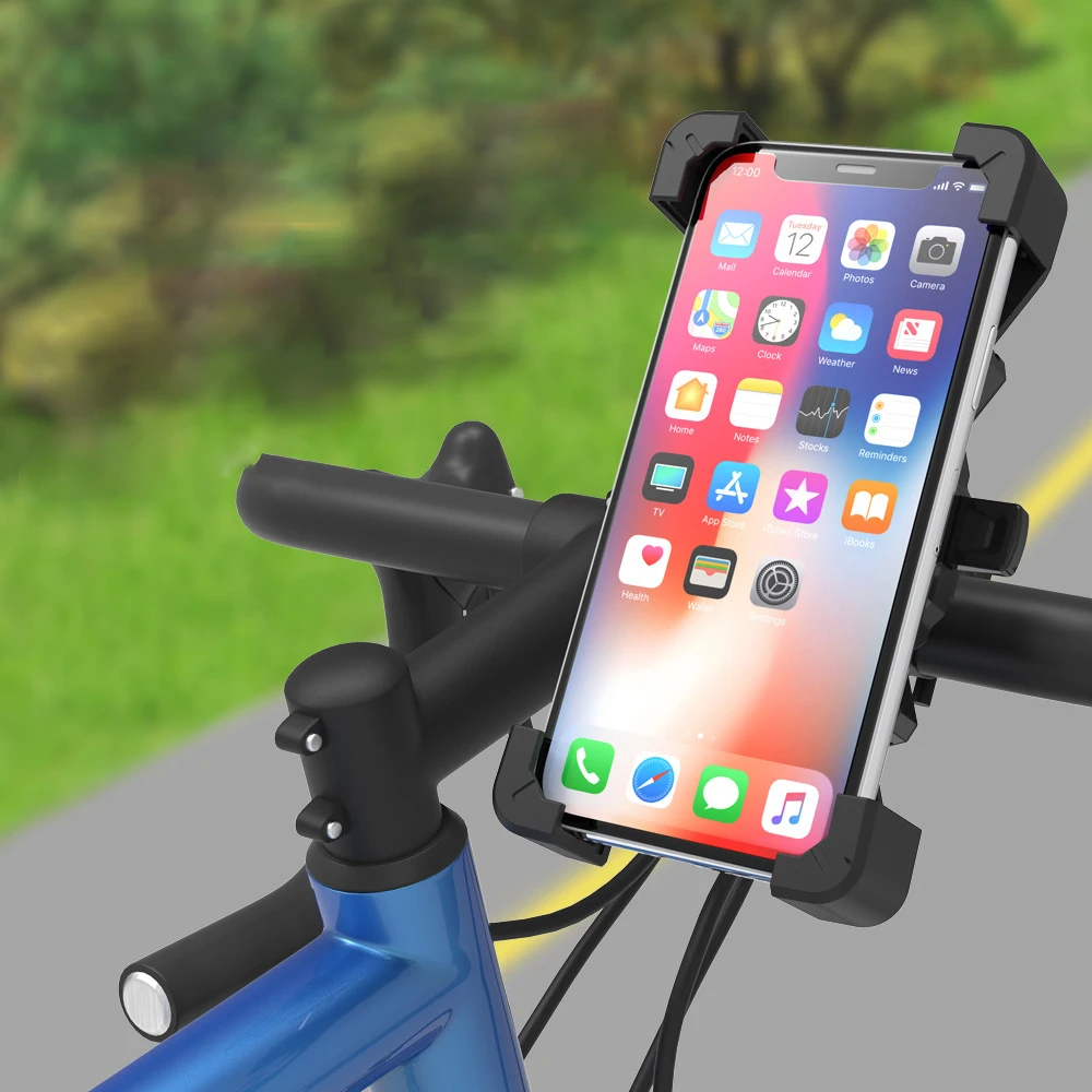 

Motorcycle Bike Phone Holder For iPhone Samsung Xiaomi Stand Bicycle Mobile Phone Holder Easy Open Bike Cycling Support Mount