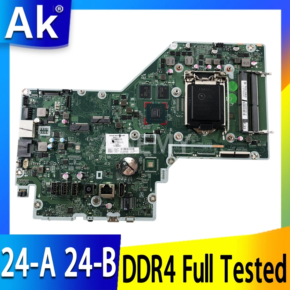 

AKemy для HP Pavilion 24-A 24-B AIO материнская плата DA0N83MB6G0 908382-001 908382-601 LGA 1151 DDR4 полностью протестирована