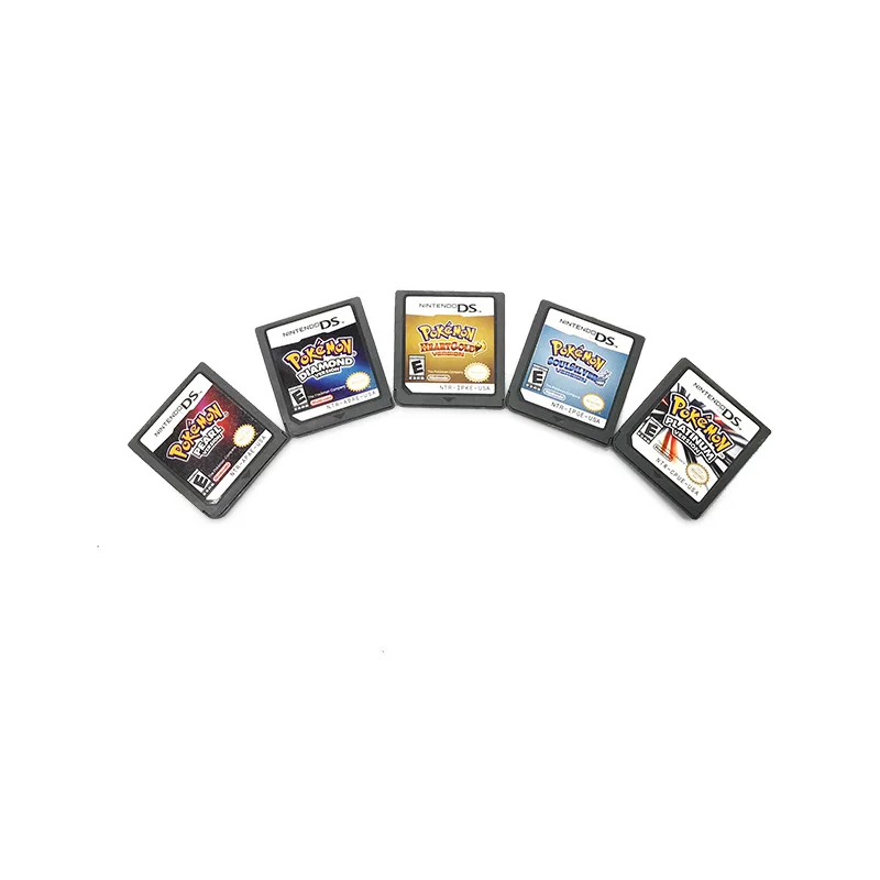 Cartucho de juego Pokemon serie Diamond HeartGold Pearl Platinum SoulSilver Nintendo DS, tarjeta de consola en ingl&eacute;s para DS 3DS 2DS NDS-1