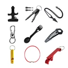 Многофункциональный Брелок Отвертка вилка ложка открывалка для бутылок брелок для самообороны Stinger Duron дрель Выживание EDC инструменты
