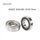 WHUZF 6205ZZ 6205-2RS 25*52*15 (мм), 1 шт., бесплатная доставка, подшипники, подшипники с металлическим уплотнением, 6205 6205Z, подшипники из хромистой стали