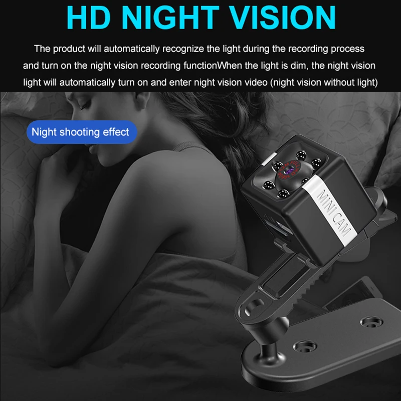 Камера движения HD 1080P датчик ночного видения Видеокамера движение DVR микро камера