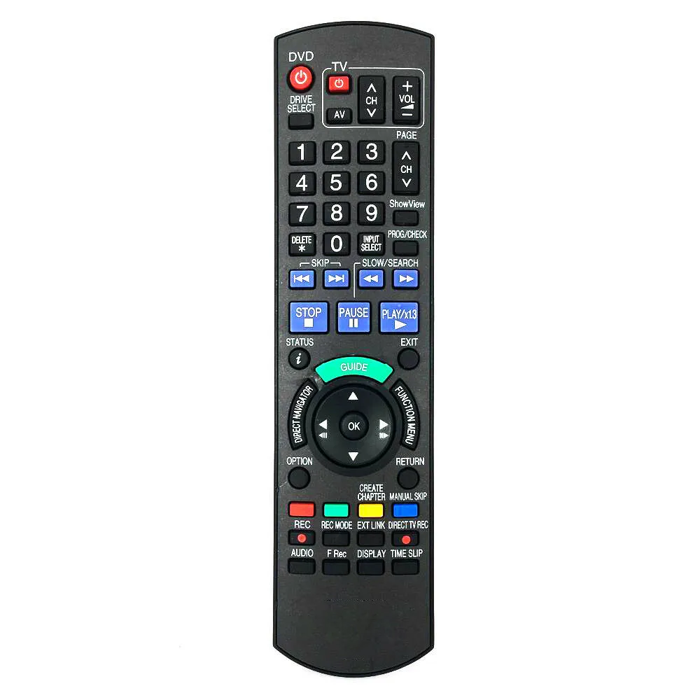 

Remote Control Fit For Panasonic N2QAYB000124 N2QAYB000125 N2QAYB000293 DMR-EH575 DMR-XW300 DMR-XW400 DVD Recorder