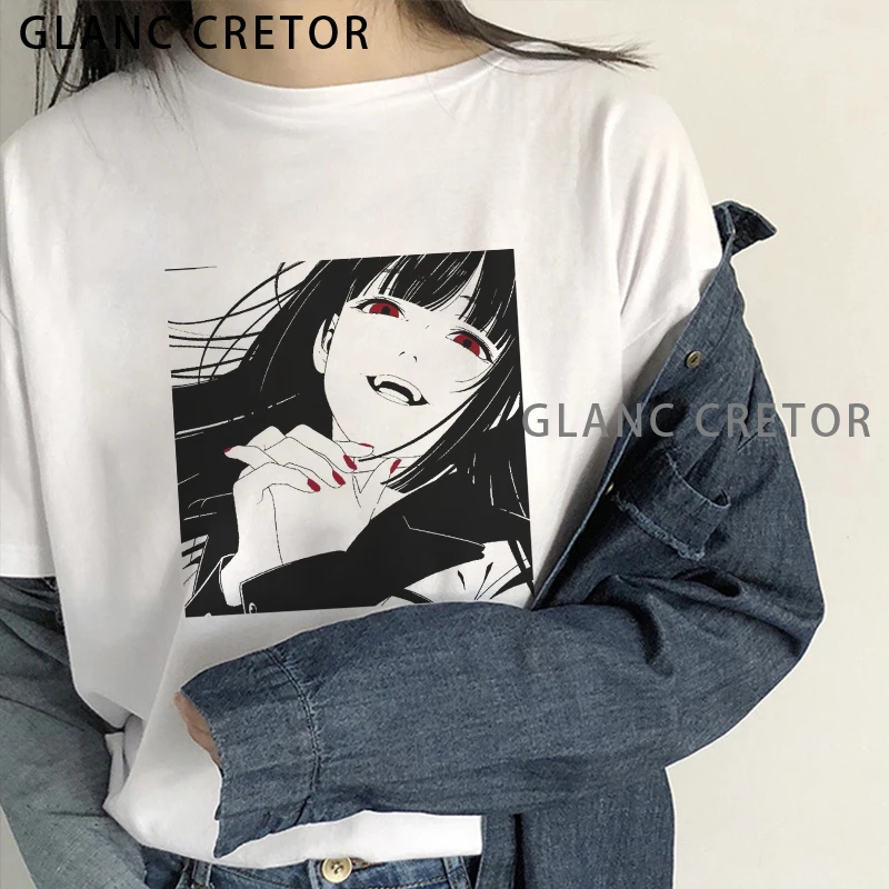 

Harajuku Aesthetic O Neck Female T Shirt Japanese Anime Style Graphic Print T-shirt Women Cartoon Kawaii Girl White Tops Tshirt