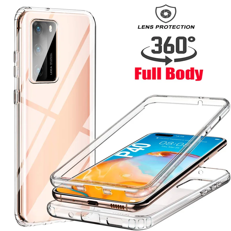 

360 Shockproof Case for Huawei P40 P30 P20 Pro P10 Mate 40 30 20 10 Lite P samrt Y8P Y7P Y6P Y5P Y9 Y7 Y6 Y5 Priem Nova 7 Cover