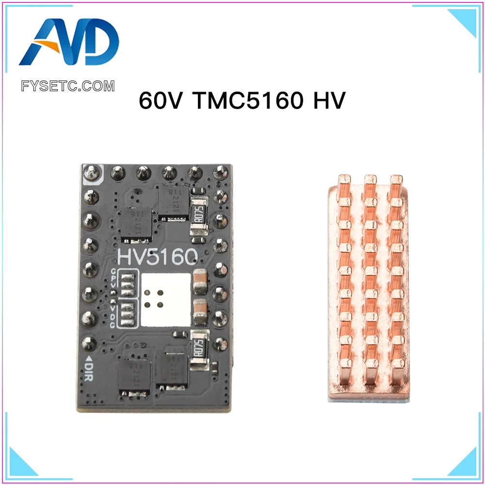 

FYSETC TMC5160 HV Stepper Step Stick SPI Silent Motor Driver High Power for 3D Printer Parts
