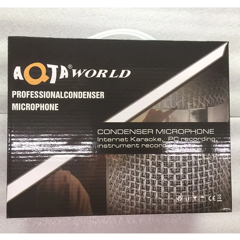 

AQTA WORLD AQ-220 Condenser Microphone Anchor K Song Shout Wheat Recording Microphone