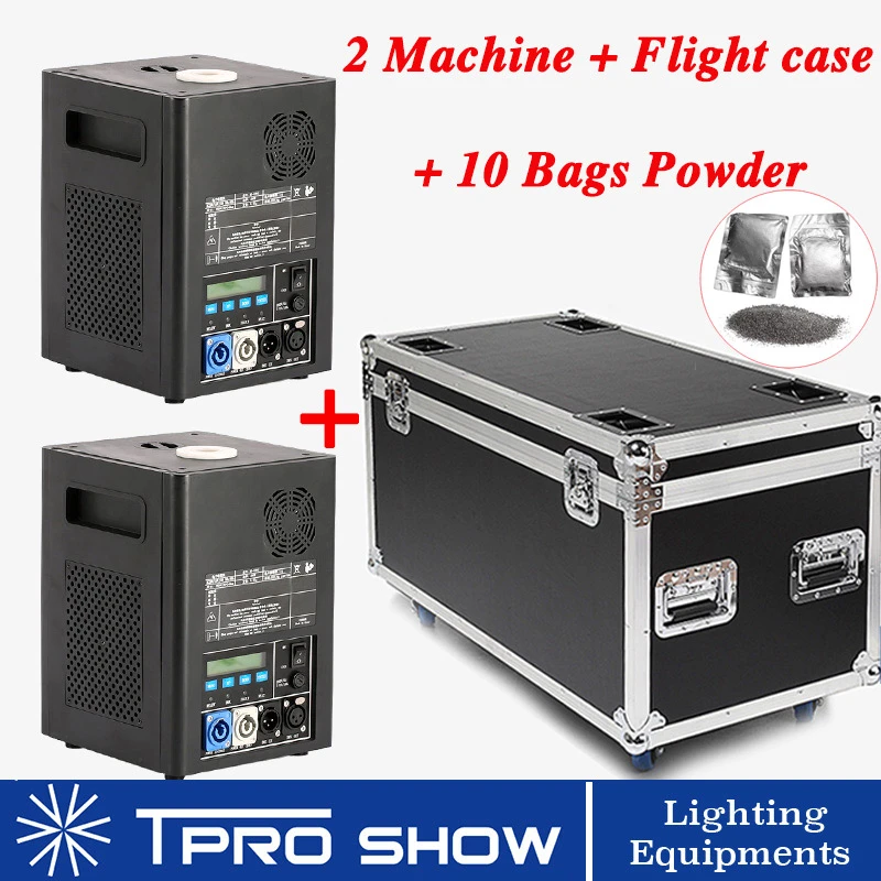 2 Machine 10 Powder Холодная искра машина 2 шт. в 1 кейс дистанционного Dmx512 бенгальские огни эффект 400 Вт Мини Фонтан Для Свадебное освещение шоу - Цвет: 2 Machine 10 Powder