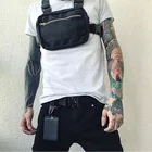 Новая нагрудная сумка для мужчин, тактическая сумка для жилета, Повседневная функциональная нагрудная сумка, уличная одежда для мальчиков, Мужская поясная сумка Kanye 072002