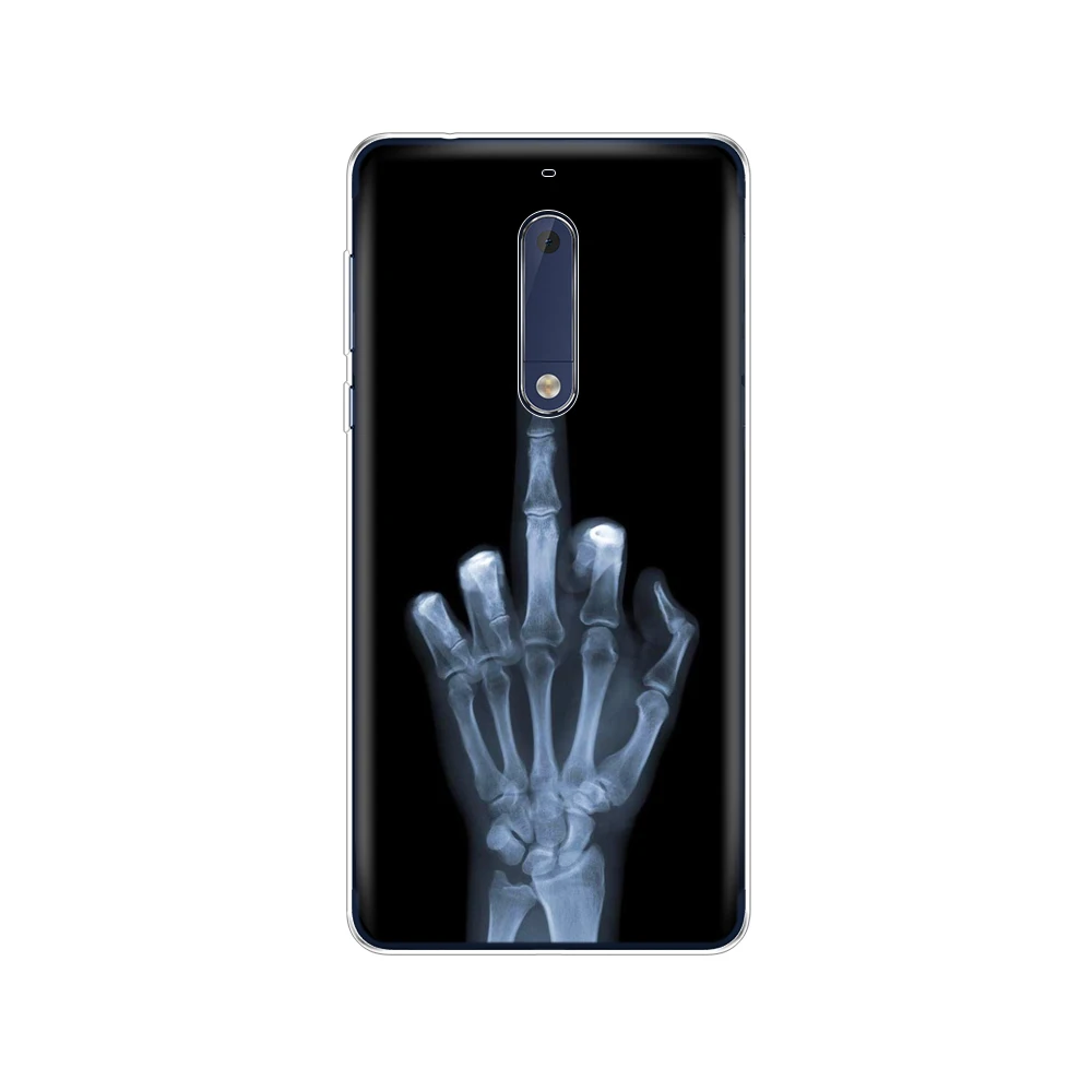 Силиконовый чехол для Nokia 1 2 3 5 Plus 2018 с рисунком мягкая задняя крышка телефона из