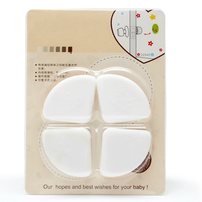 4pcs/set Safety Glass Table Corner Protector Guards for Baby Toddler Kids Head Furniture Edge Anti-collision Bumper Pad Cover | Мать и