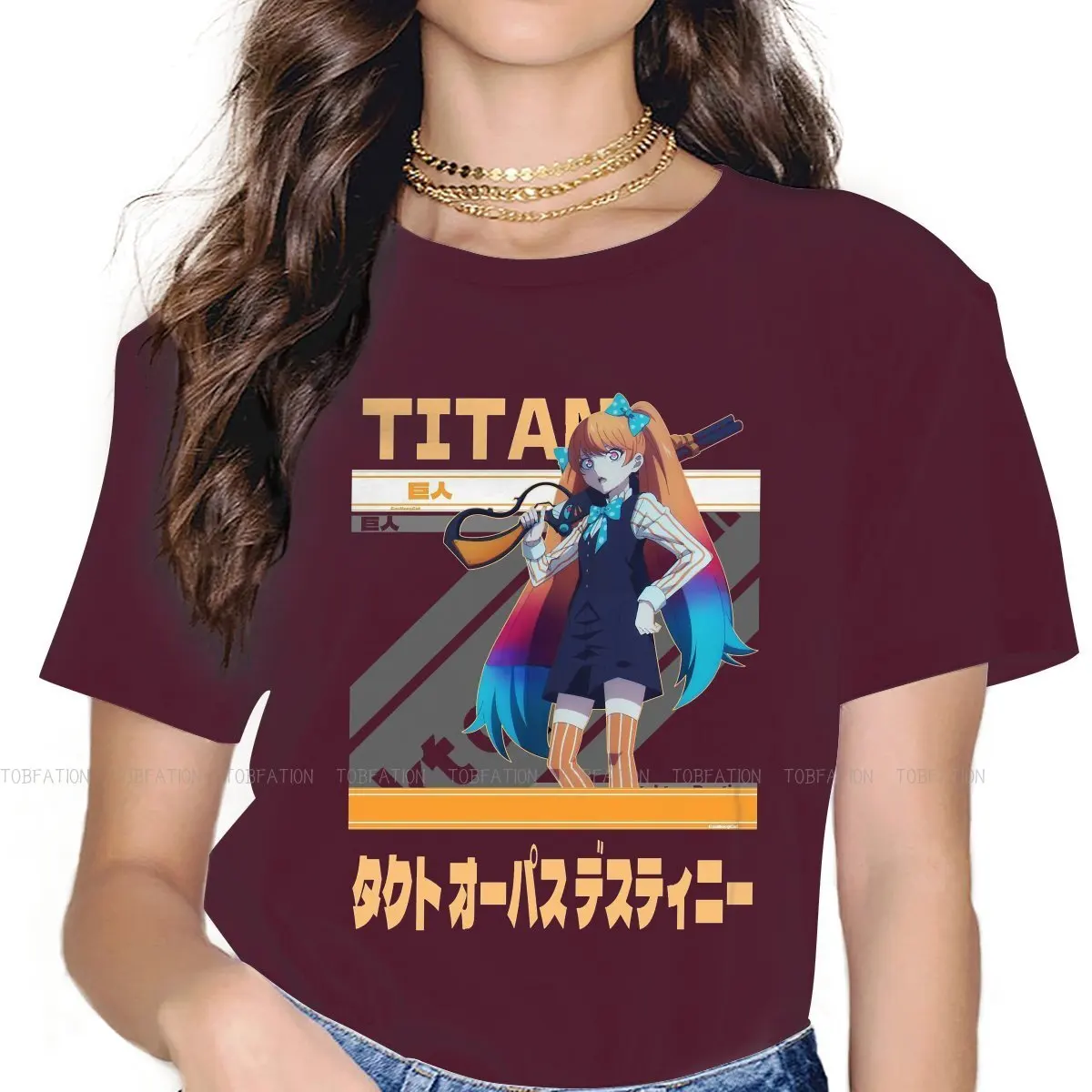 Takt op Destiny Music Anime 100% Cotton TShirts Titan Cute Homme T Shirt New Trend Tops