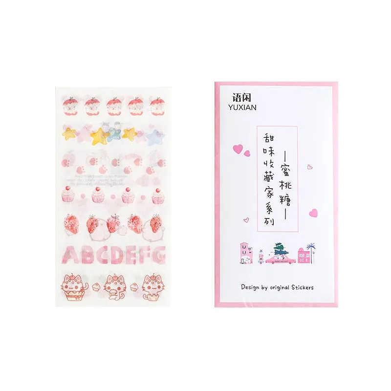 AngelHere Store 6 шт./партия милые наклейки Kawaii Наклейки с изображениями животных