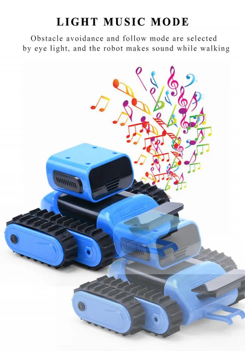 Intelligent Induction Robot Assembled Electric Follow With Gesture Sensor Obstacle Avoidance Kids Toy Education TSLM1 | Игрушки и хобби