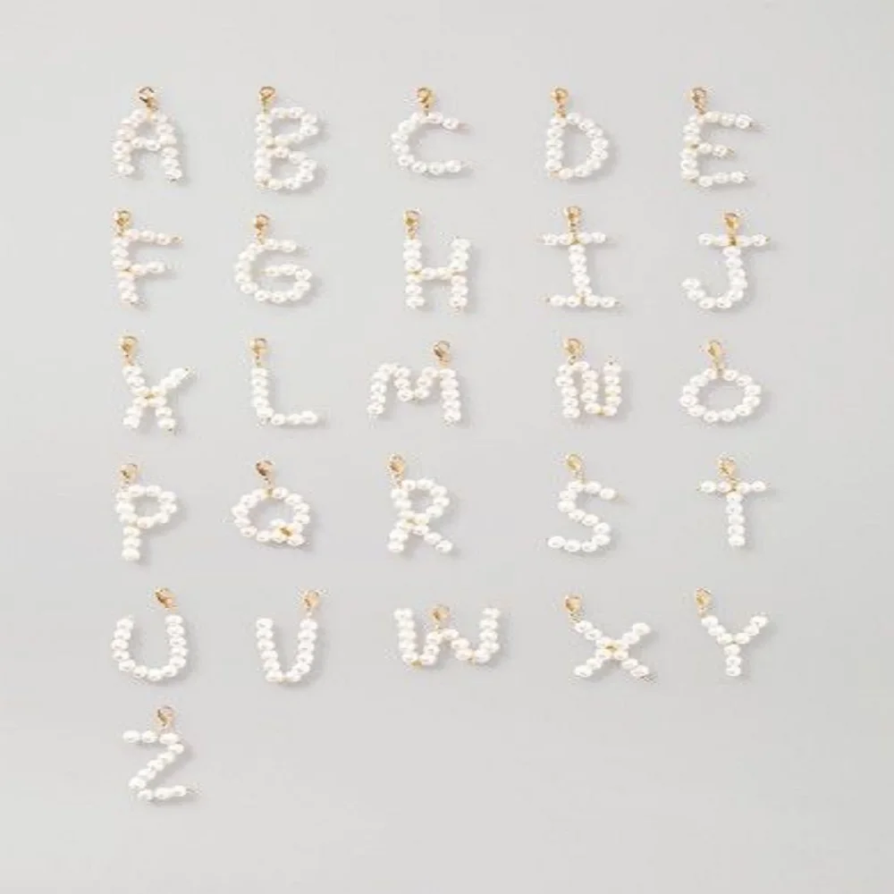 

Go2Boho Fashion Jewelry Freshwater Pearl Necklaces Pendant Necklace For Women Charms Choker Handmade Aesthetic 26 Letters A-Z