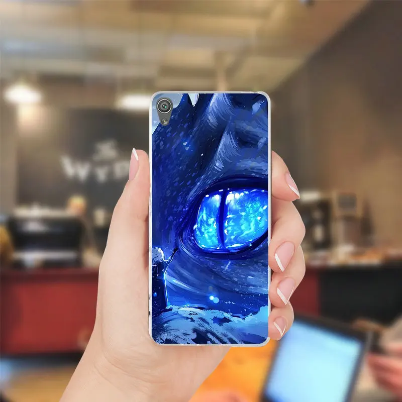 Чехол для Sony Xperia XZ Z Z1 Z2 Z3 Z4 Z5 Compact M2 M4 M5 E3 E5 T3 XA силиконовый с изображением дракона