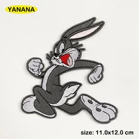 black and white clothe embroidery patch applique ironing clothing sewing supplies decorative badges patches for clothing