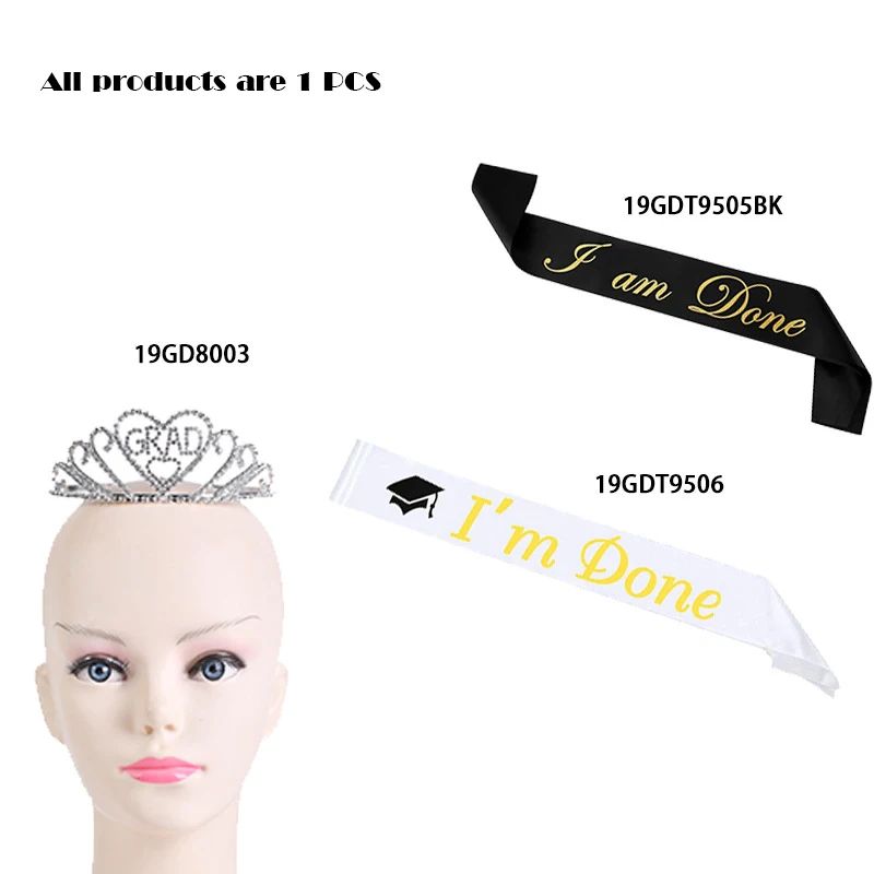 Европейский и американский Выпускной сезон церемония Пояс I'm done плечевой