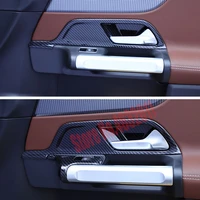 abs carbon fiber inner door bowl protector frame glass lift cover trim car styling for mercedes benz glb 2019 2020 accessories