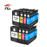 8pack 932xl 933 for hp932 933xl replacement ink cartridge for hp officejet 6100 6600 6700 7110 7610 7612 printer