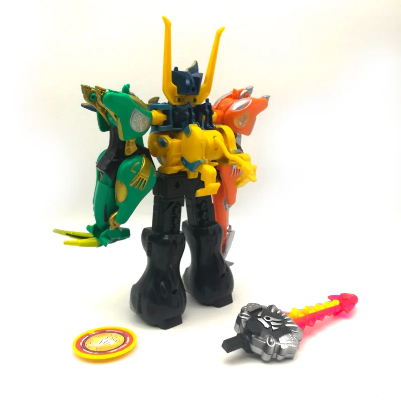 Супер sentai деформации игрушка 5in1 динозавр рейнджер Megazord в собранном виде Dinozords