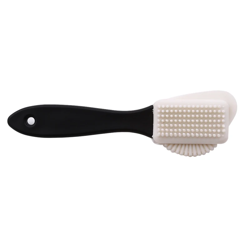 

Multifunction 3 Side Shoe Cleaning Brush Suede Nubuck Black S Shape Boot Shoes Cleaner Household Shoe Cleaning Brush