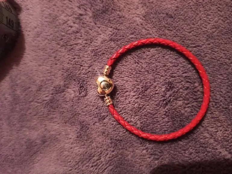 

New fashion charm Fit Pandora women's sterling S925 leather bracelet gift