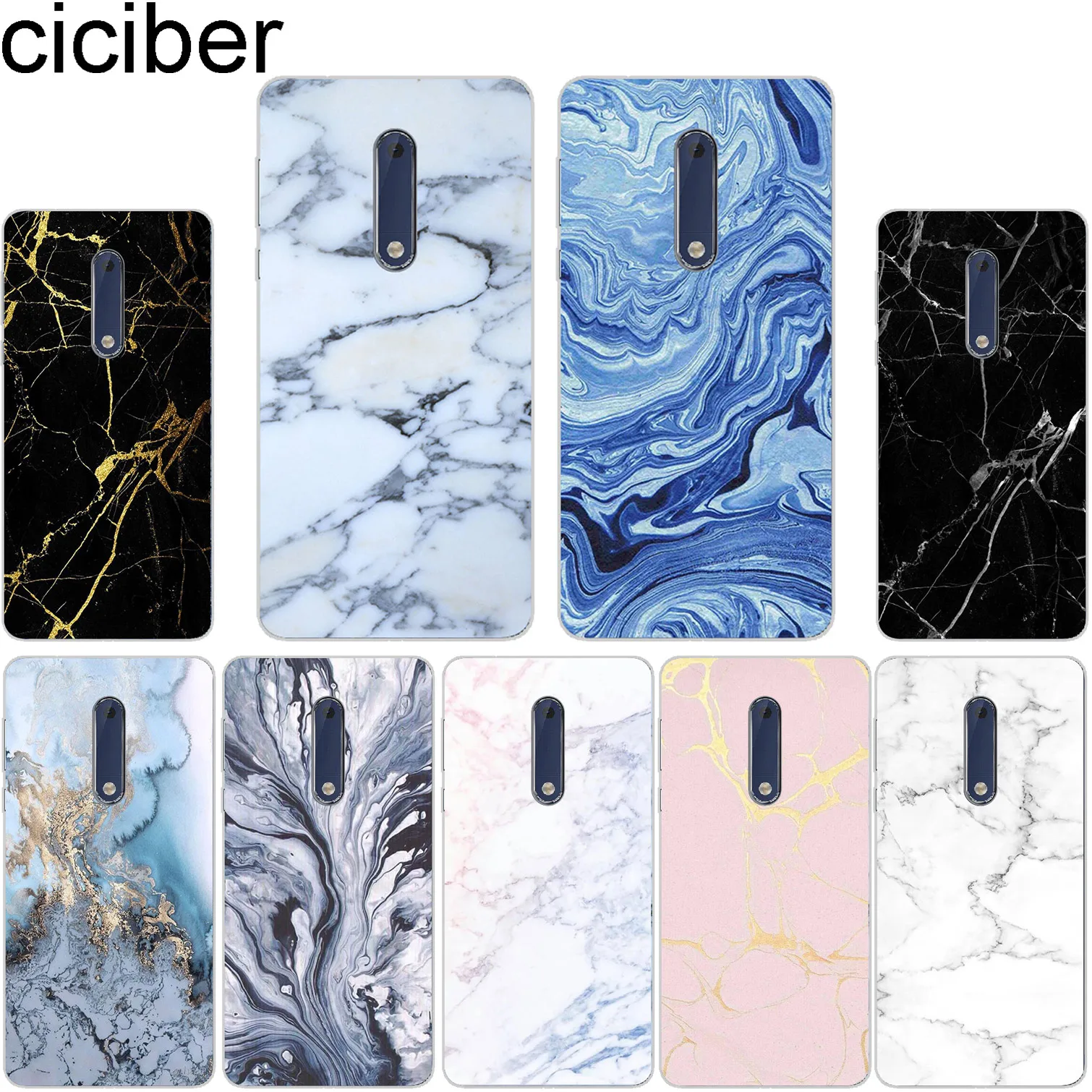 Ciciber для Nokia 8 7 1 6 5 3 2 Plus Мягкий Прозрачный ТПУ Sirocco X7 X6 X5 X3 чехлы телефонов цветной
