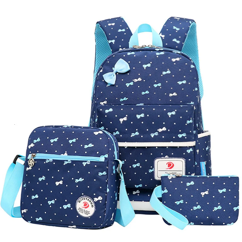 Pcs/Set school backpack 3 children School Bags Teenager Girls women shoulder travel bags printing rucksack mochila knapsack kids
