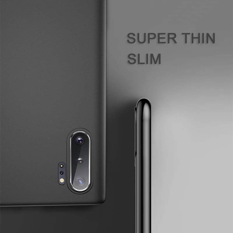 Ultra-thin Soft Case for Samsung Galaxy Note 10 Plus 10+ 20 9 8 Ultra S22 S21 S20 FE S10 S10E S9 S8 Matte Silicone Back Cover