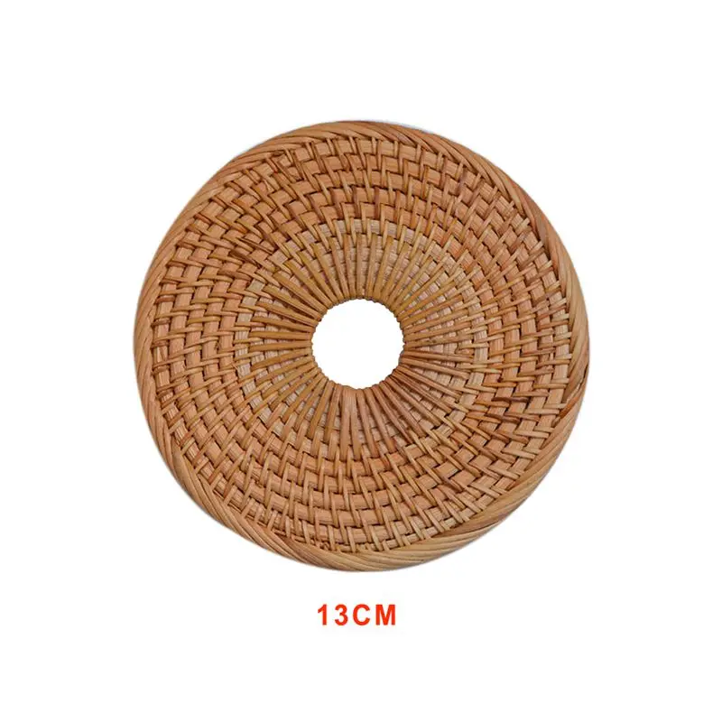 

Rattan Cups Coaster Rattan Woven Coasters Storage Cups Holder Potholder Shooting Props Tablewares Round Rattan Mats