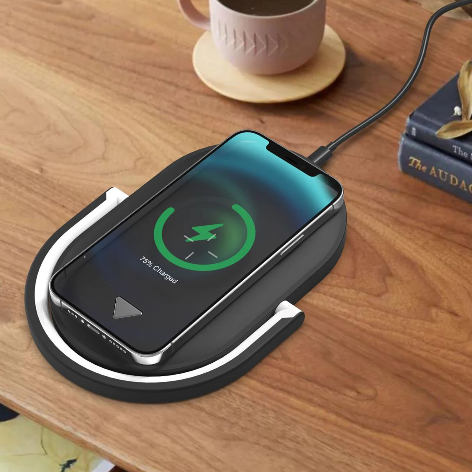 

3 In 1 Desk Lamp 15W Fast Wireless Charger Smart Phone Holder For Bedroom Living Room Fast Charge Phone Holder