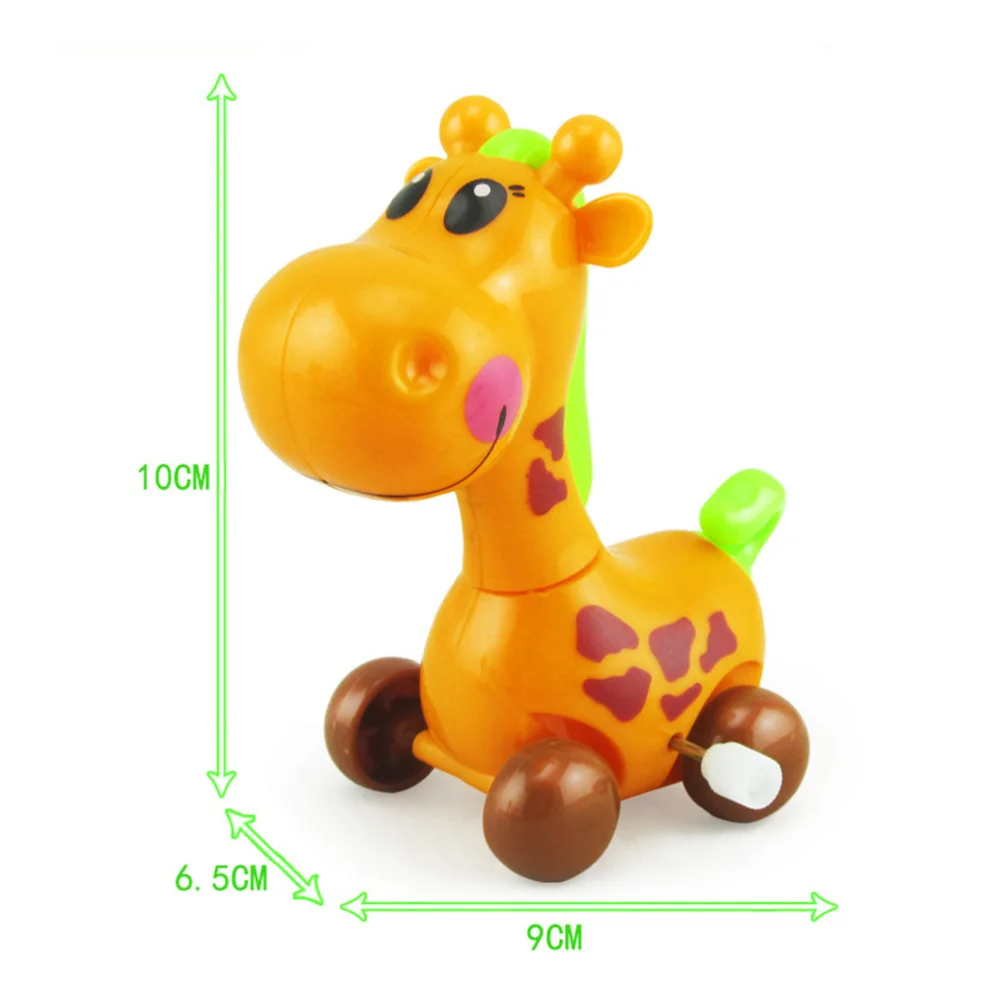 

3pcs Cartoon Giraffe Toys Wind-up Animal Toys Funny Clockwork Party Favors for Kids Children Random Color
