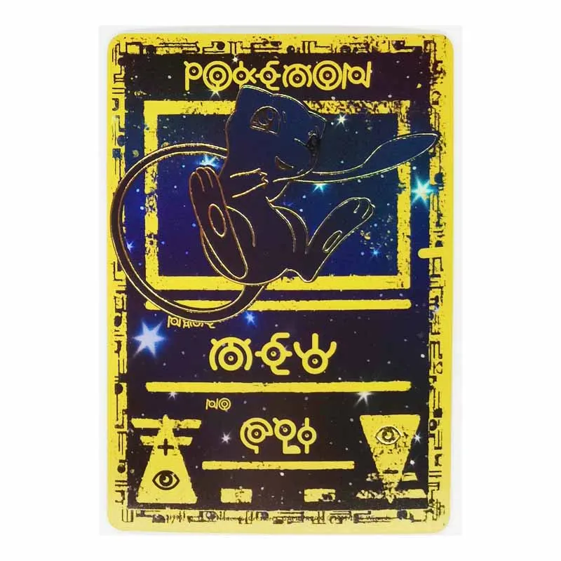 Juego coleccionable de Pok&eacute;mon Charizard Raiciu Mew, t&oacute;tem antiguos, pasatiempo, colecci&oacute;n de cartas de Anime-2