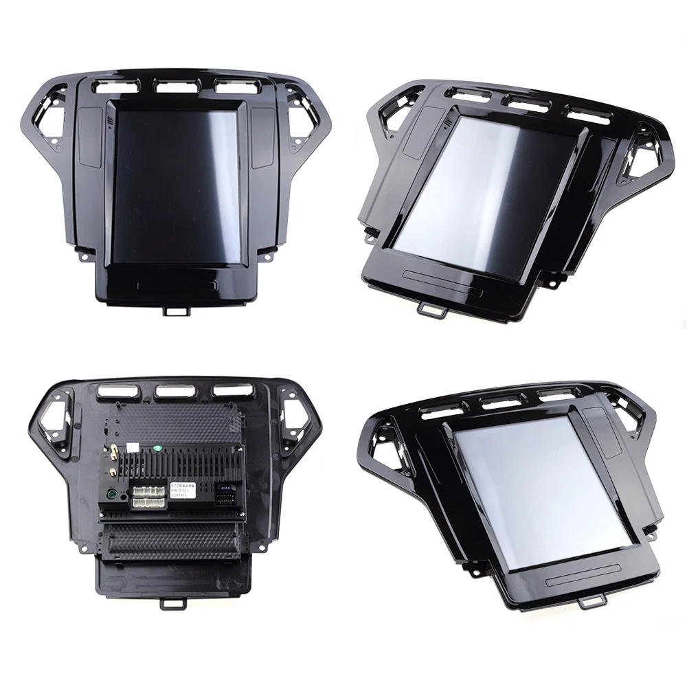 sinosmart tesla style car gps multimedia navigation player for ford mondeo mk4 radio 2007 2014 8 core voice control andriod 10 0 free global shipping