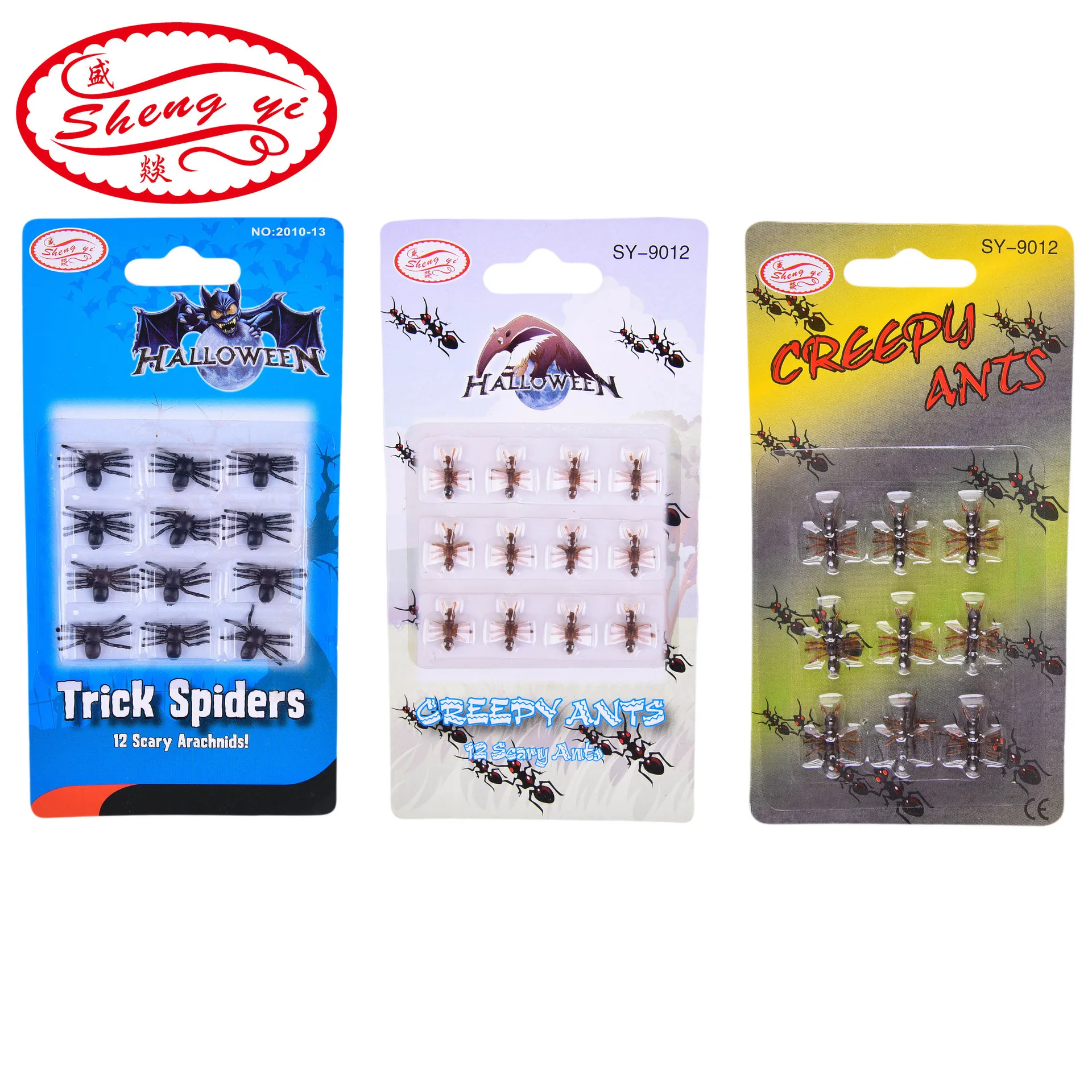 

April Fools' Day Novelty Tricky Insect Simulation Ants Spider Halloween Stimulating Plastic Realistic Ants Pranks Joking Toys