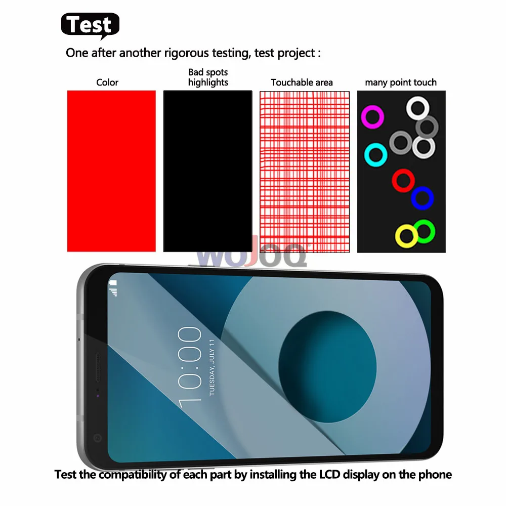 Оригинальный экран для LG Q6 M700 M700A US700 M700H M703 M700Y ЖК дисплей кодирующий